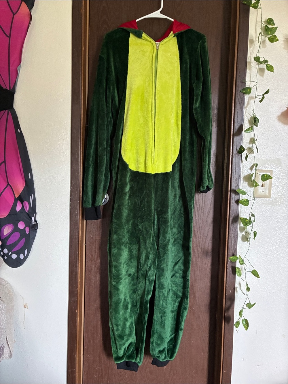 Green Dragon Onesie Costume with Hood